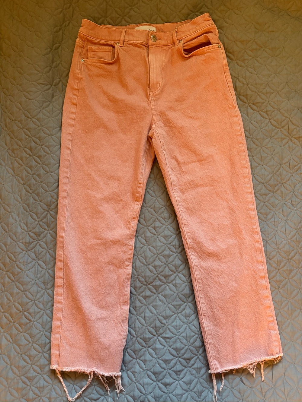LOFT Women’s Super High-Rise Straight Jeans Size 4 - Light Pink